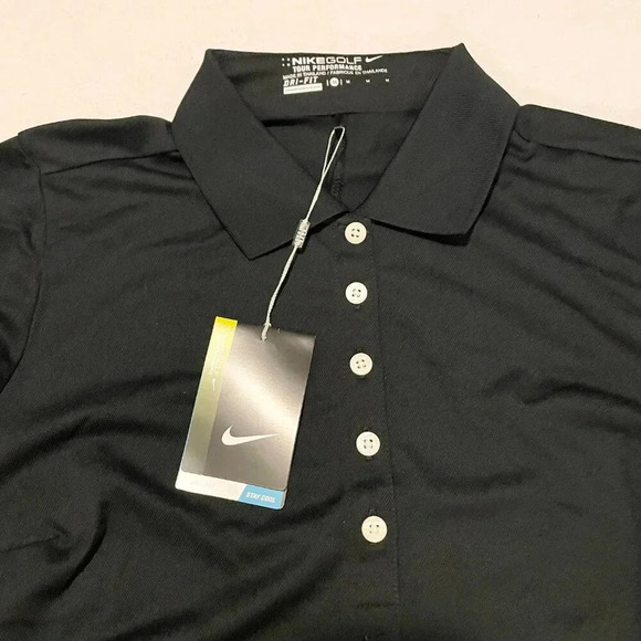 Nike Golf Moosehead Polo Shirt Tour Performance Dri Fit  Womens Size Medium - Picture 2 of 16